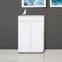 Hanah Home Adr-521-Bb-1 Zapatero Organizador Minimalista Blanco Melamina 16mm 73x108x35cm